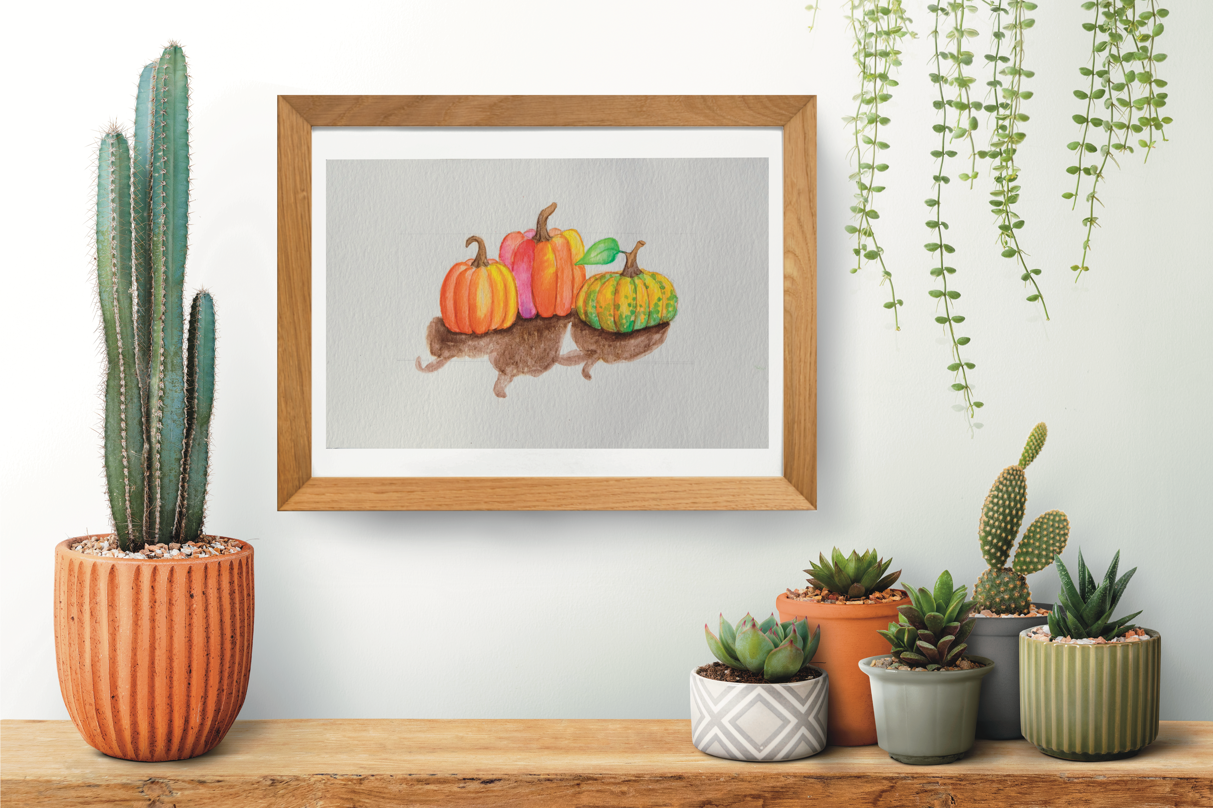 “Pumpkins” Watercolor Print